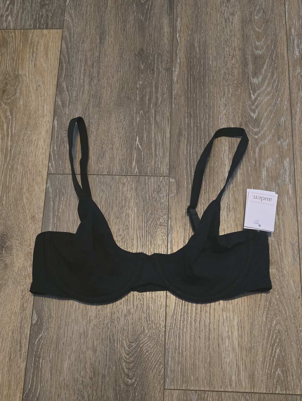 Auden Women's 34C Cotton Stretch Unlined Comfort Wire Demi Coverage Bra New